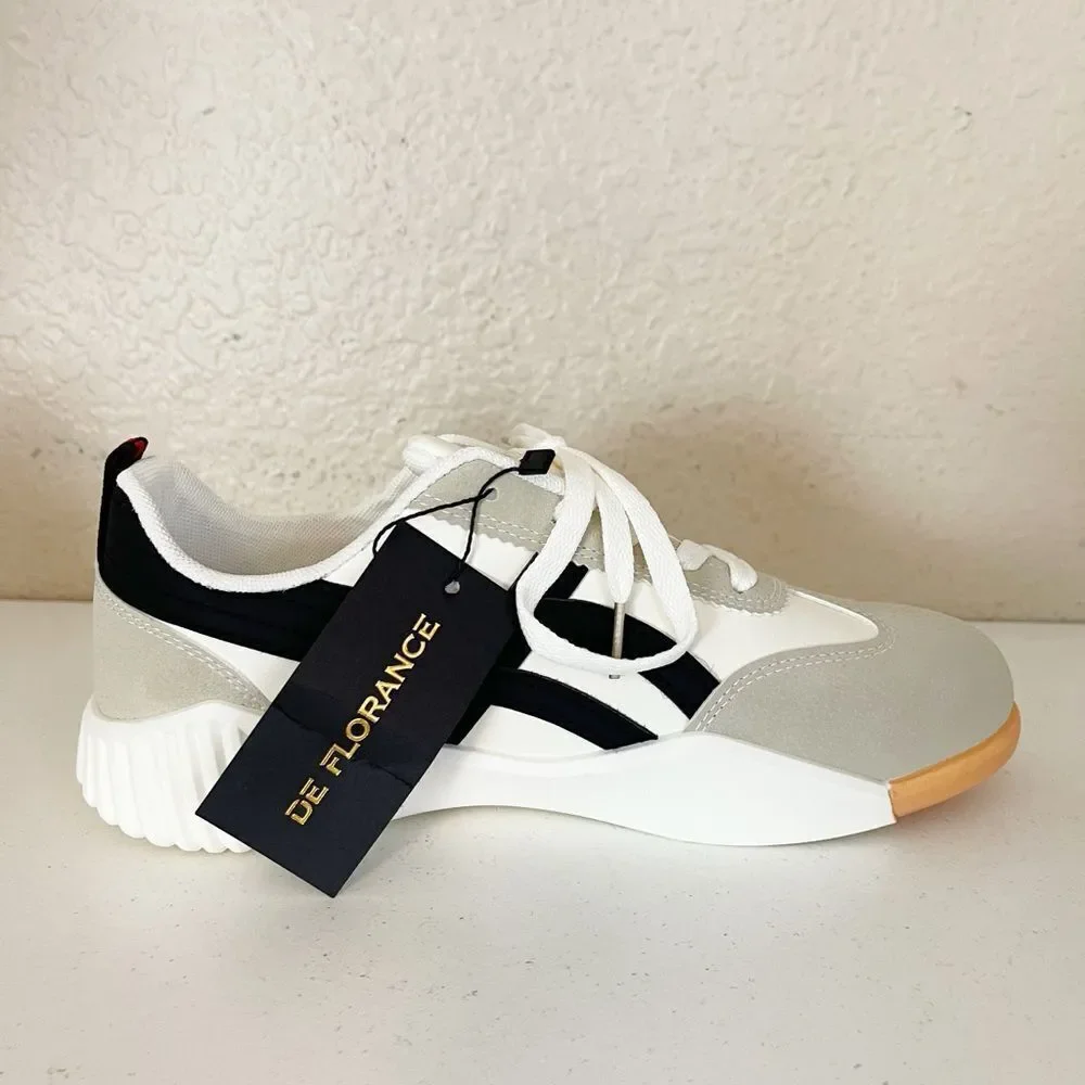 De Florance DF classic Sneakers in black/beige - M8.5/W9.5